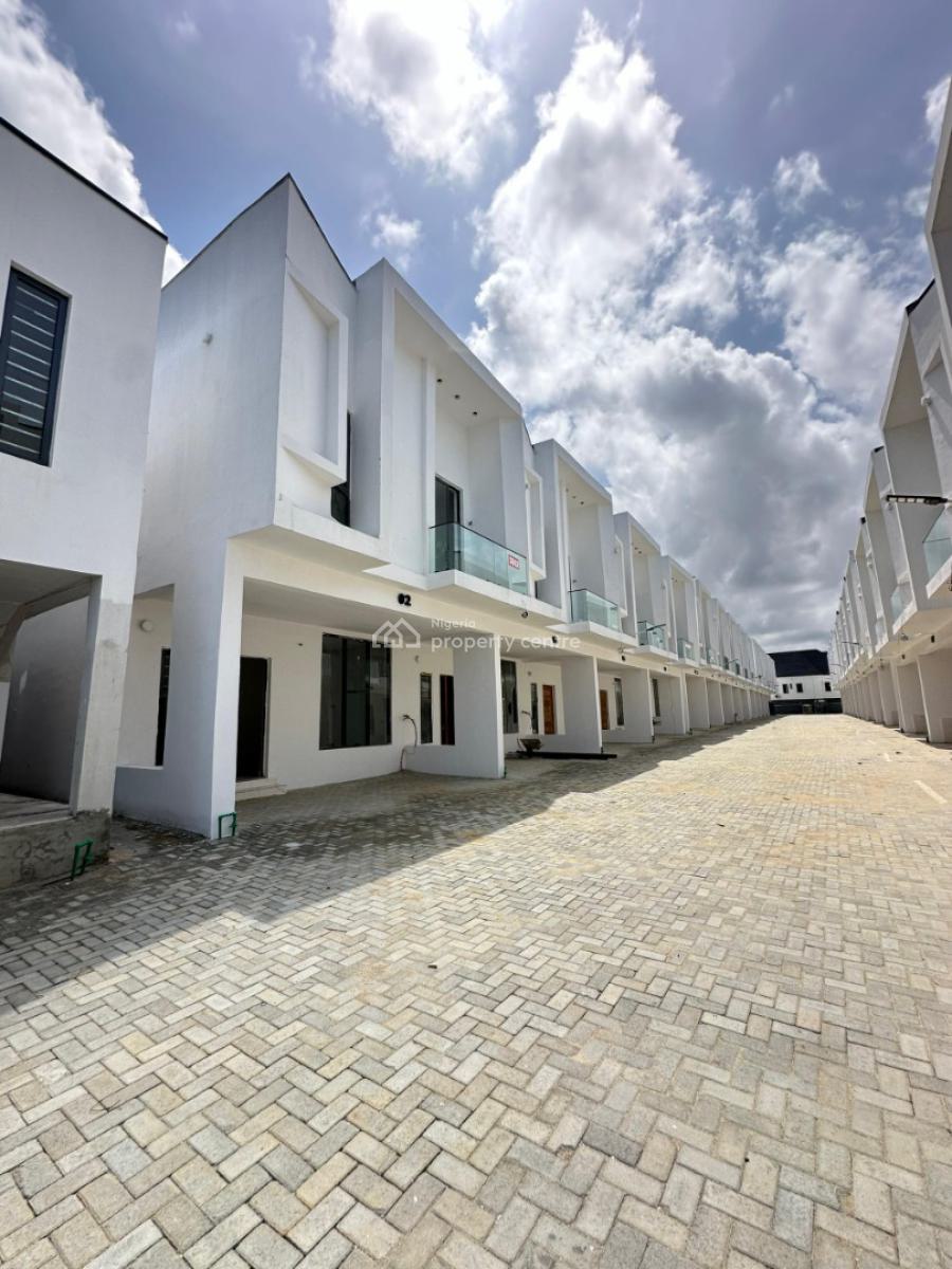 Exquisite Newly Built 4 Bedroom Terraced Duplex with Bq, Vgc, Lekki, Lagos, Terraced Duplex for Sale