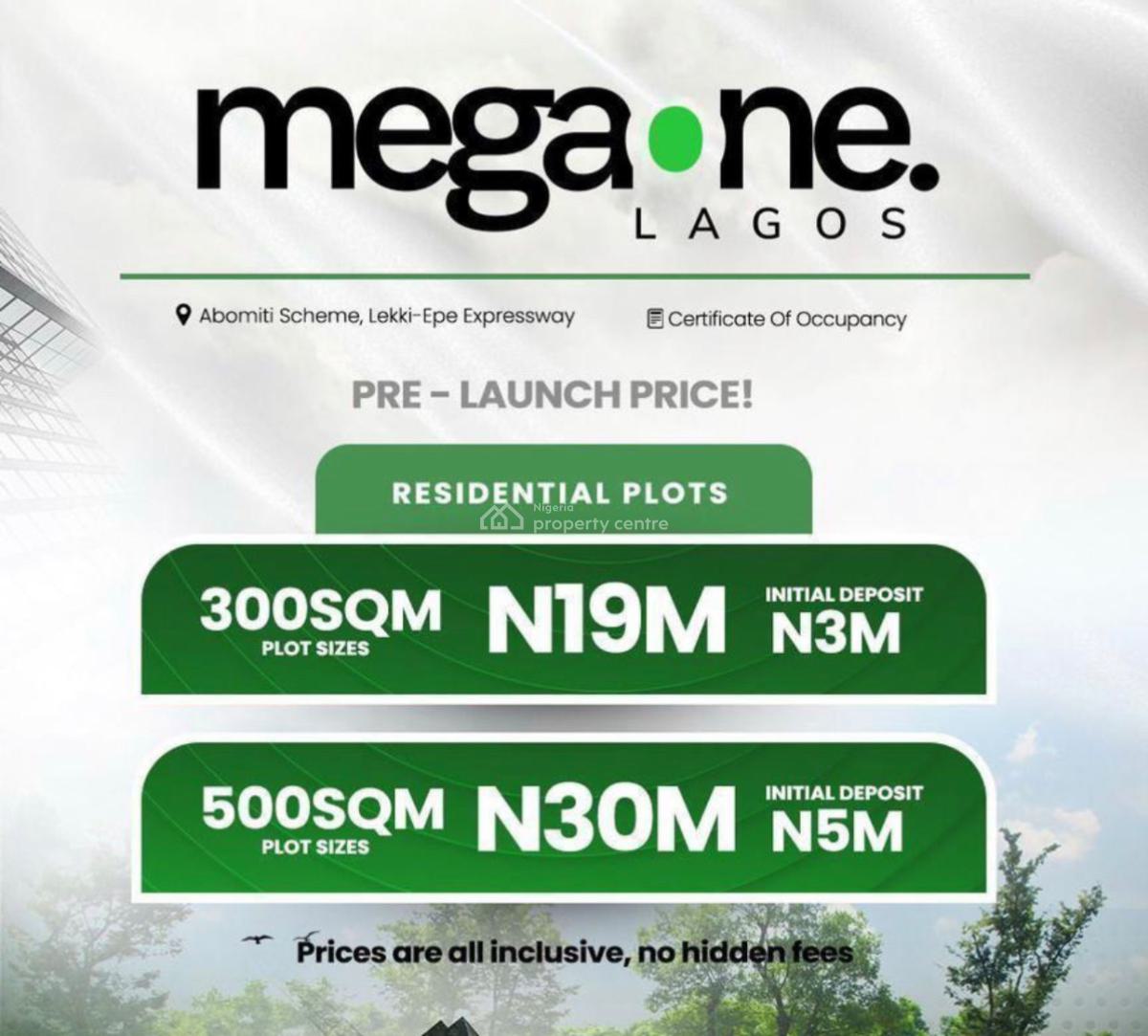 Mega One, Lekki-epe Expressway, Ibeju Lekki, Lagos, Residential Land for Sale