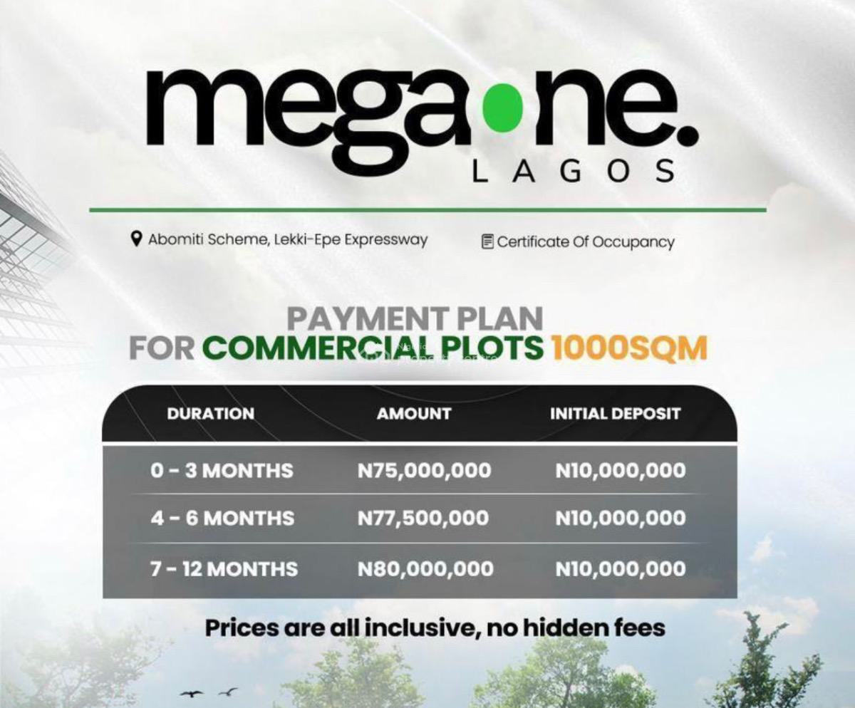 Mega One, Lekki-epe Expressway, Ibeju Lekki, Lagos, Residential Land for Sale