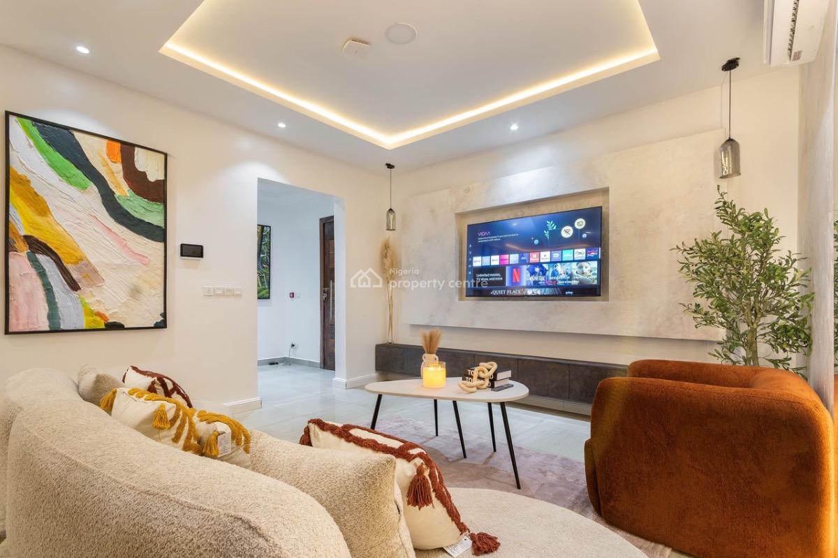 Our Stylish 2 Bedroom Apartment with Gym, Smartlock Door & Balcony in, Lekki Phase 1, Lekki, Lagos, Flat / Apartment Short Let