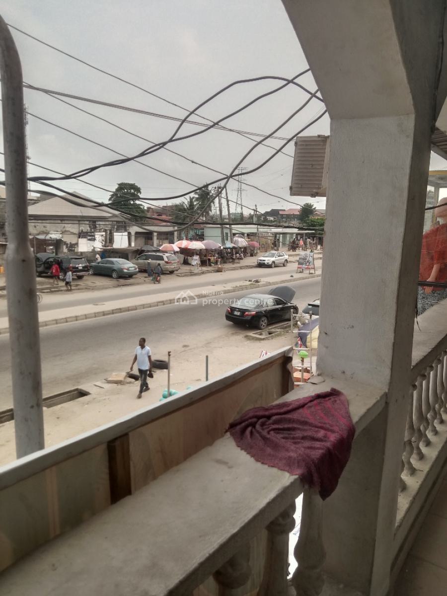 Standard and Spacious Shop Upstairs Facing Road Pop Finishing with Toile, Close to Addo Roundabout with Parking Space, Ajah, Lagos, Shop for Rent