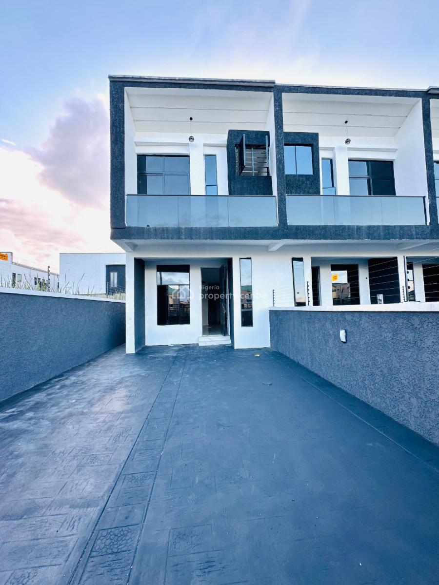 Luxury 4 Bedrooms Terrace Duplex with Bq - Self Compound, Ikota, Lekki, Lagos, Terraced Duplex for Rent