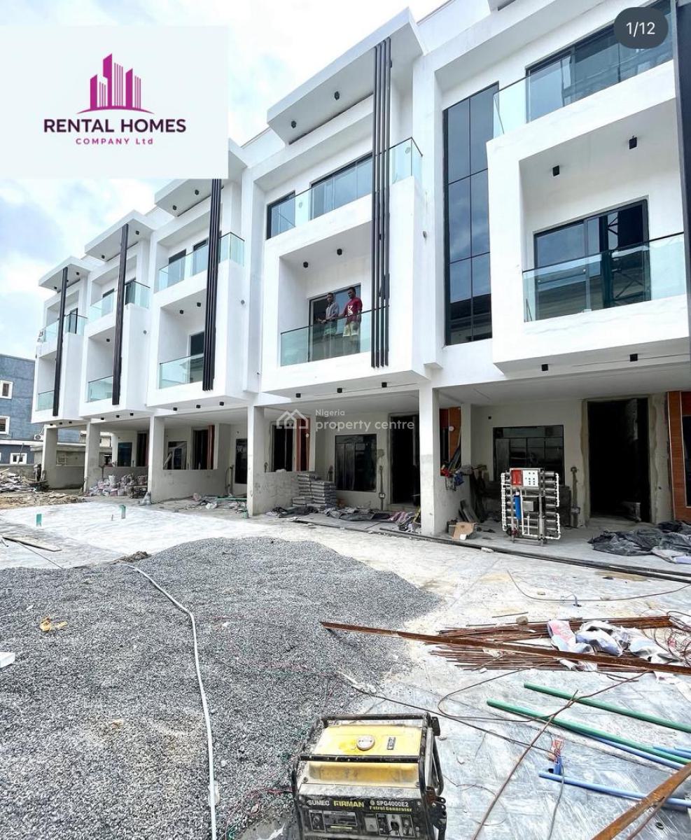 Newly Built 4 Bedroom Terrace Duplex, Osapa, Lekki, Lagos, Terraced Duplex for Sale