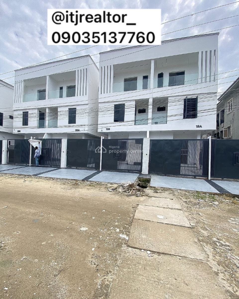 Modern 4 Bedroom Semi Detached Duplex with Bq, Agungi, Lekki, Lagos, Semi-detached Duplex for Sale