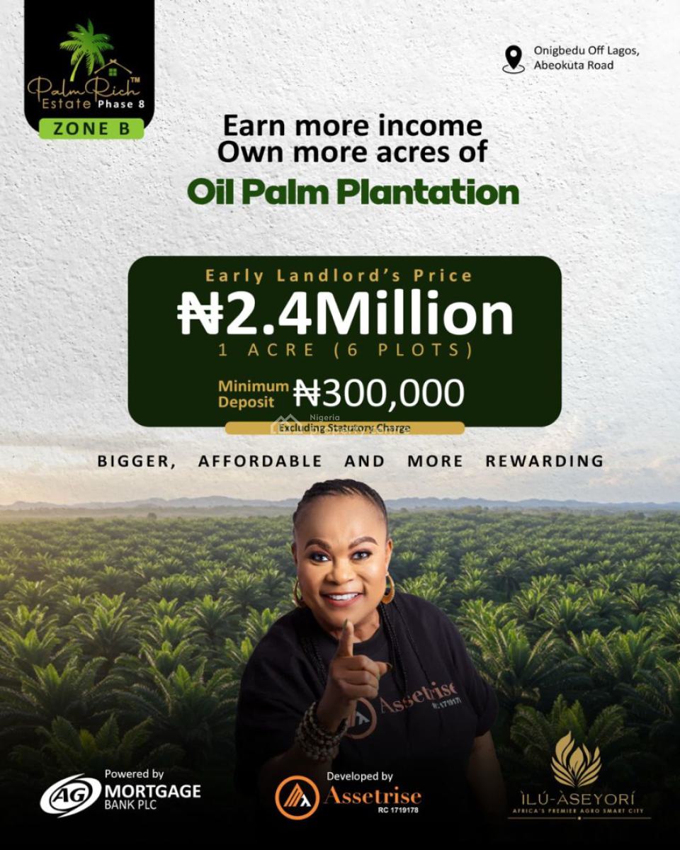 Cheap and Secure Estate an Plantation Estate Guarantee (roi), Ibese Ewekoro Off Lagos/ Express Way, Abeokuta South, Ogun, Mixed-use Land for Sale