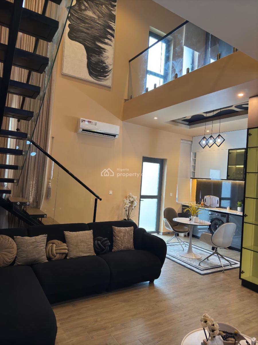 Luxury 1 Bedroom Loft Duplex with Pool, Edge Water Apartment, Loft Apartment, Lekki, Lagos, Flat / Apartment Short Let