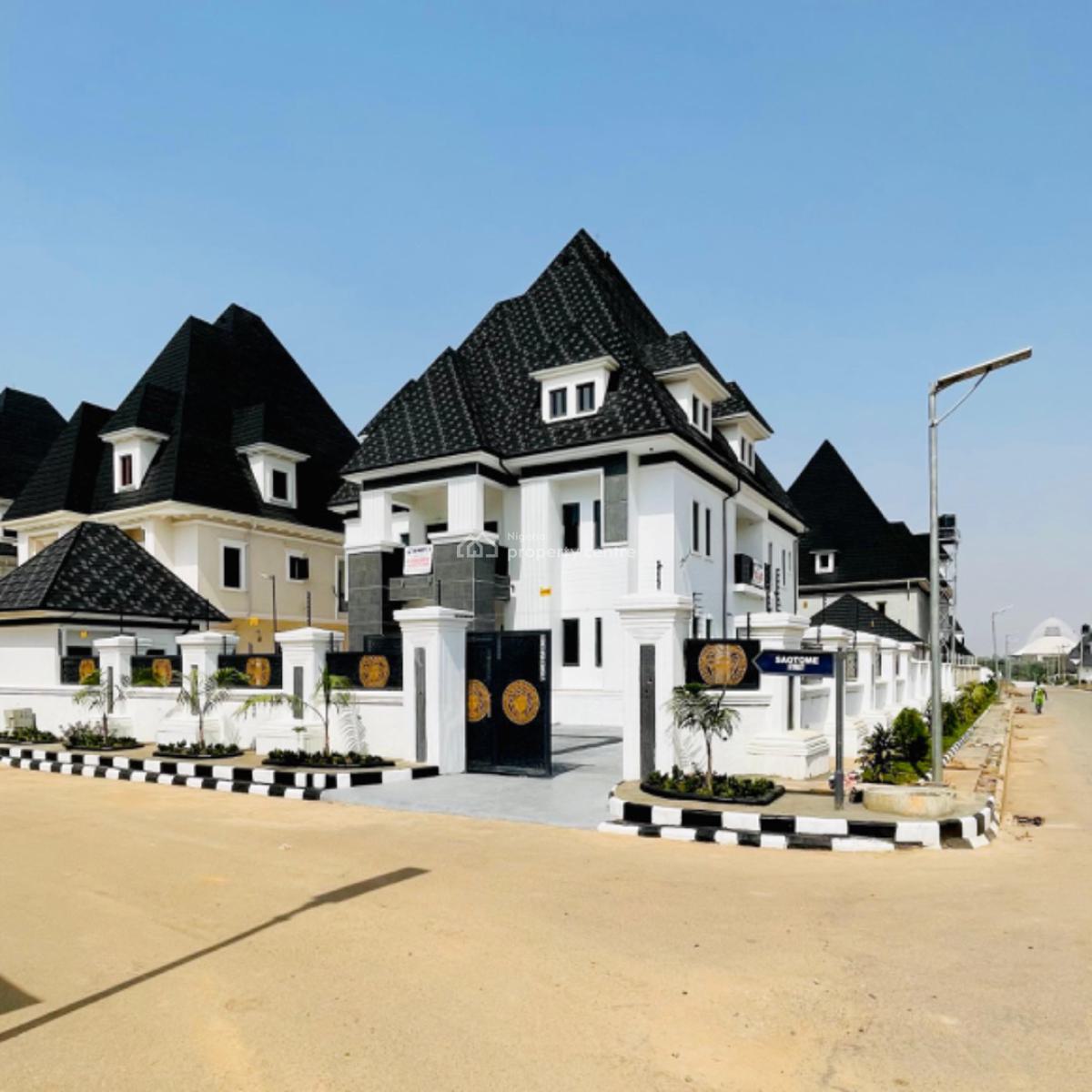 a Contemporary 7 Bedroom House, a Brand New Corner Piece House, Extension, Gwarinpa, Abuja, Detached Duplex for Sale