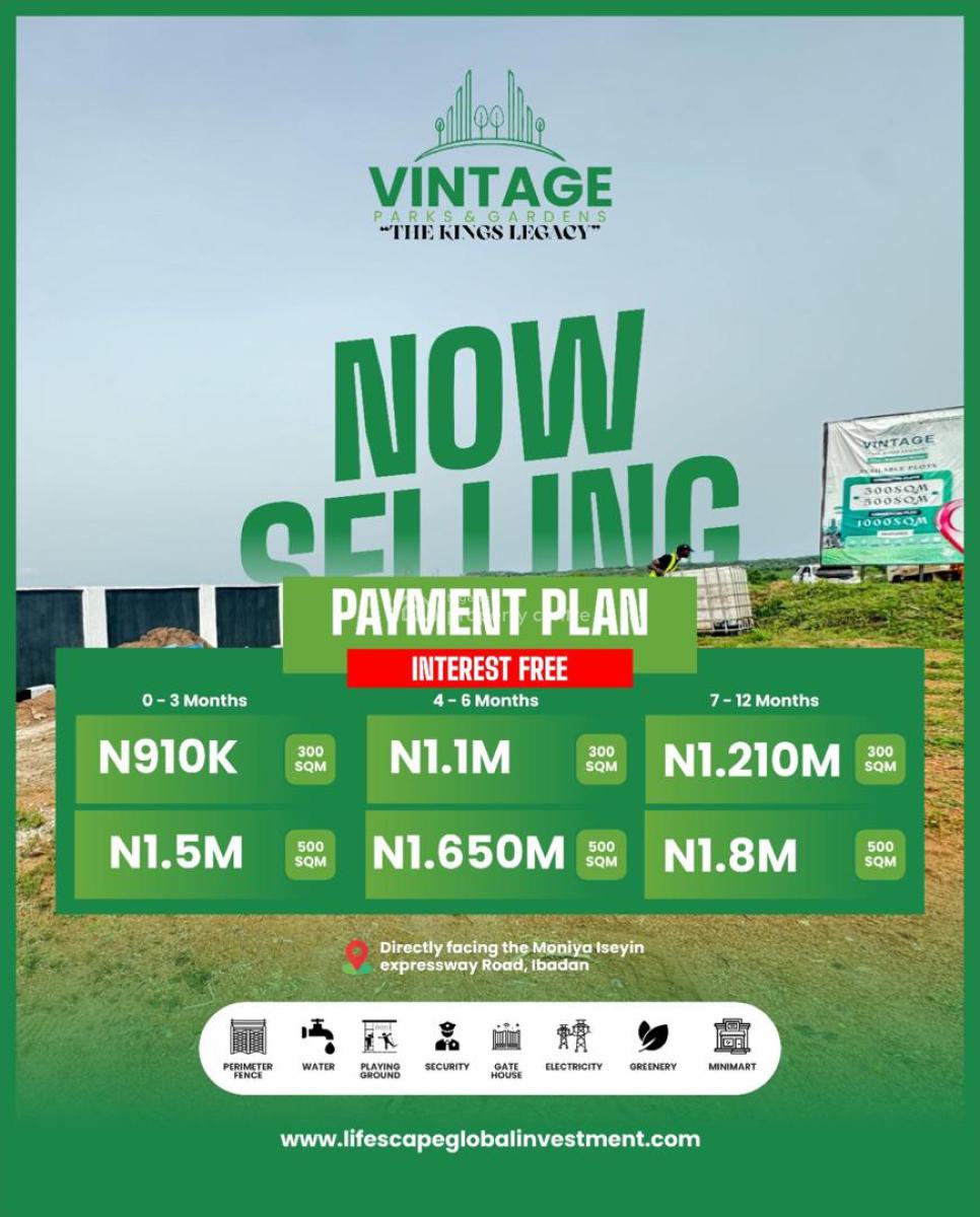 Dry Fenced 500sqms Land in Gated and Well Secured Estate, Moniya, Ibadan, Oyo, Mixed-use Land for Sale