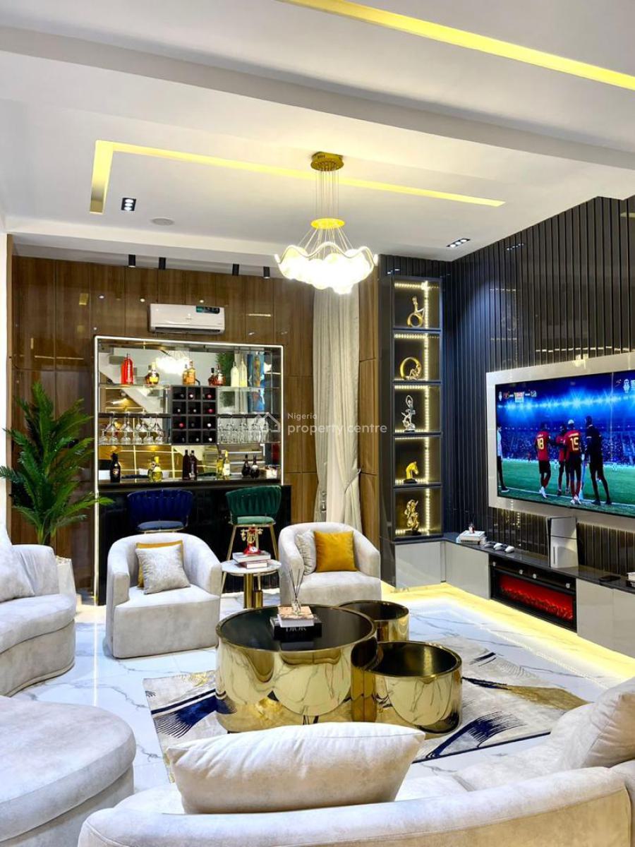 Luxury Fully Furnished 4 Bedroom Duplex with Pool in Lekki, Chevron, Lekki, Lagos, Detached Duplex for Rent