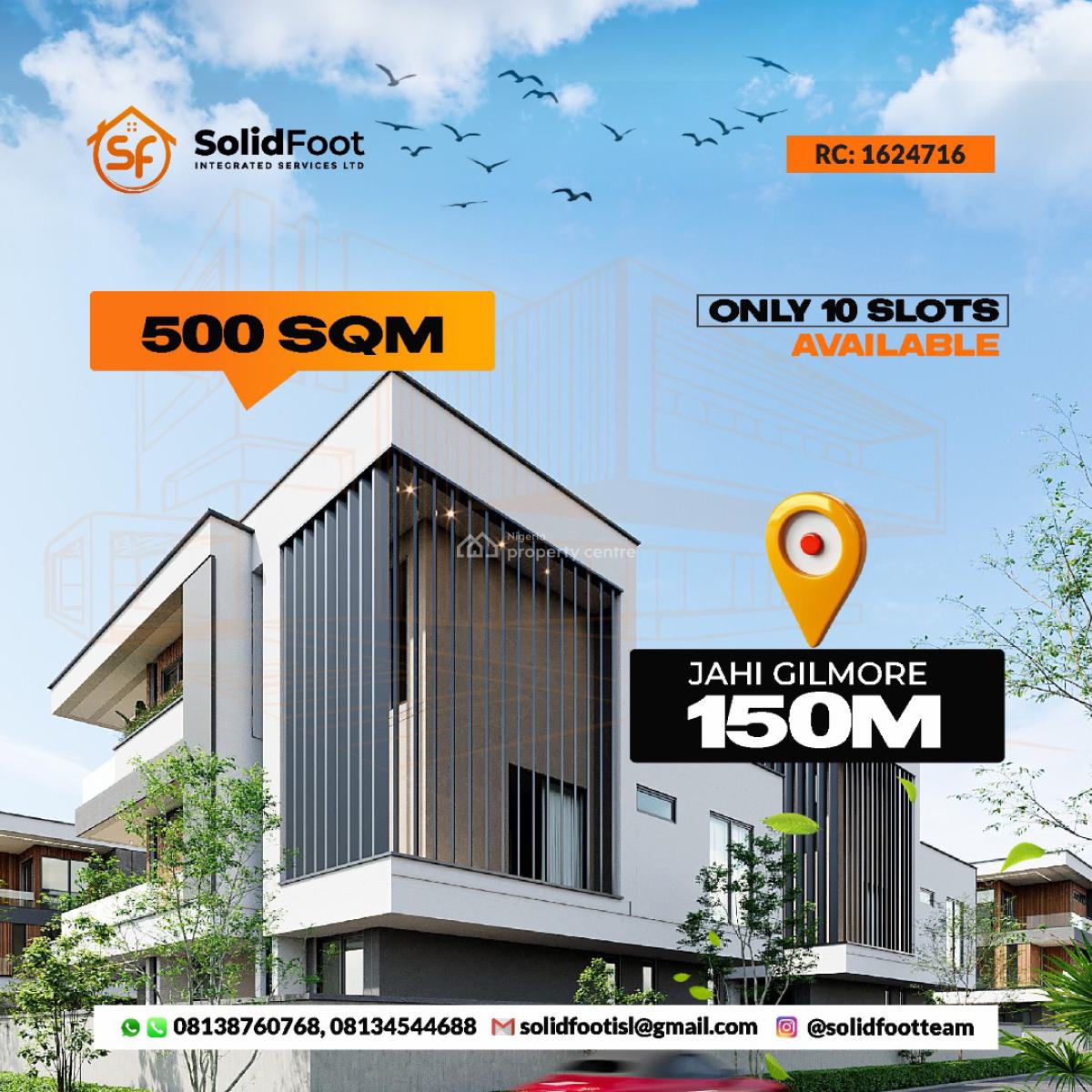 Estate Plots 500sqm, Gilmore, Jahi, Abuja, Land for Sale