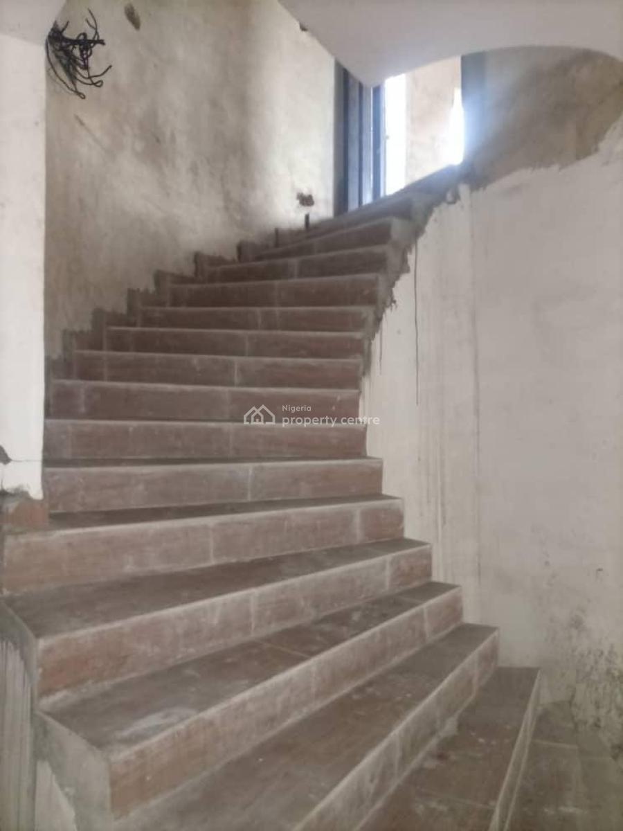 Distress 7 Bedroom (carcass) Duplex with Boys Quarter, United Estate, Sangotedo, Ajah, Lagos, Detached Duplex for Sale