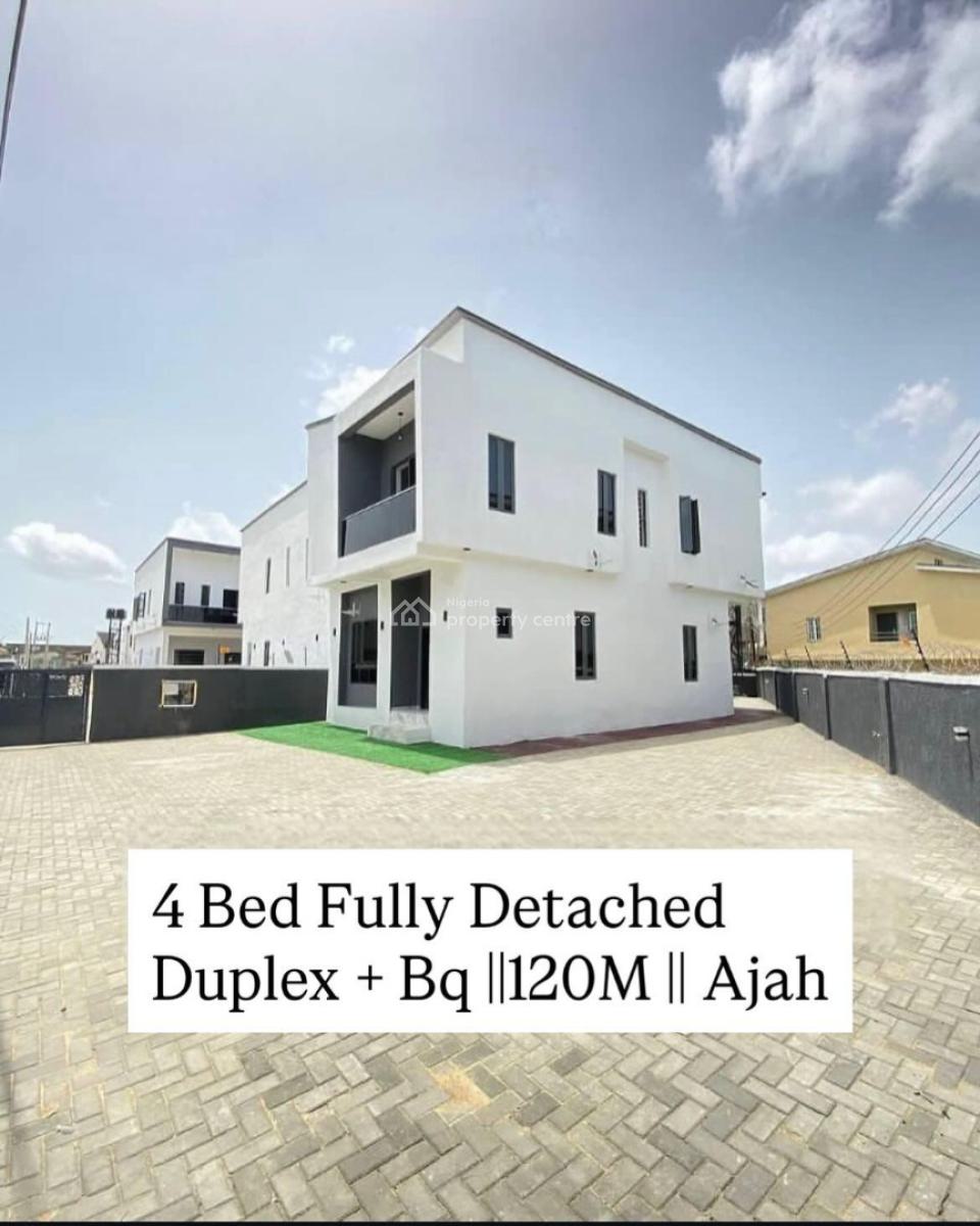 Very Spacious Compound 4 Bedroom Detached Duplex with Bq, Ajah, Lagos, Detached Duplex for Sale