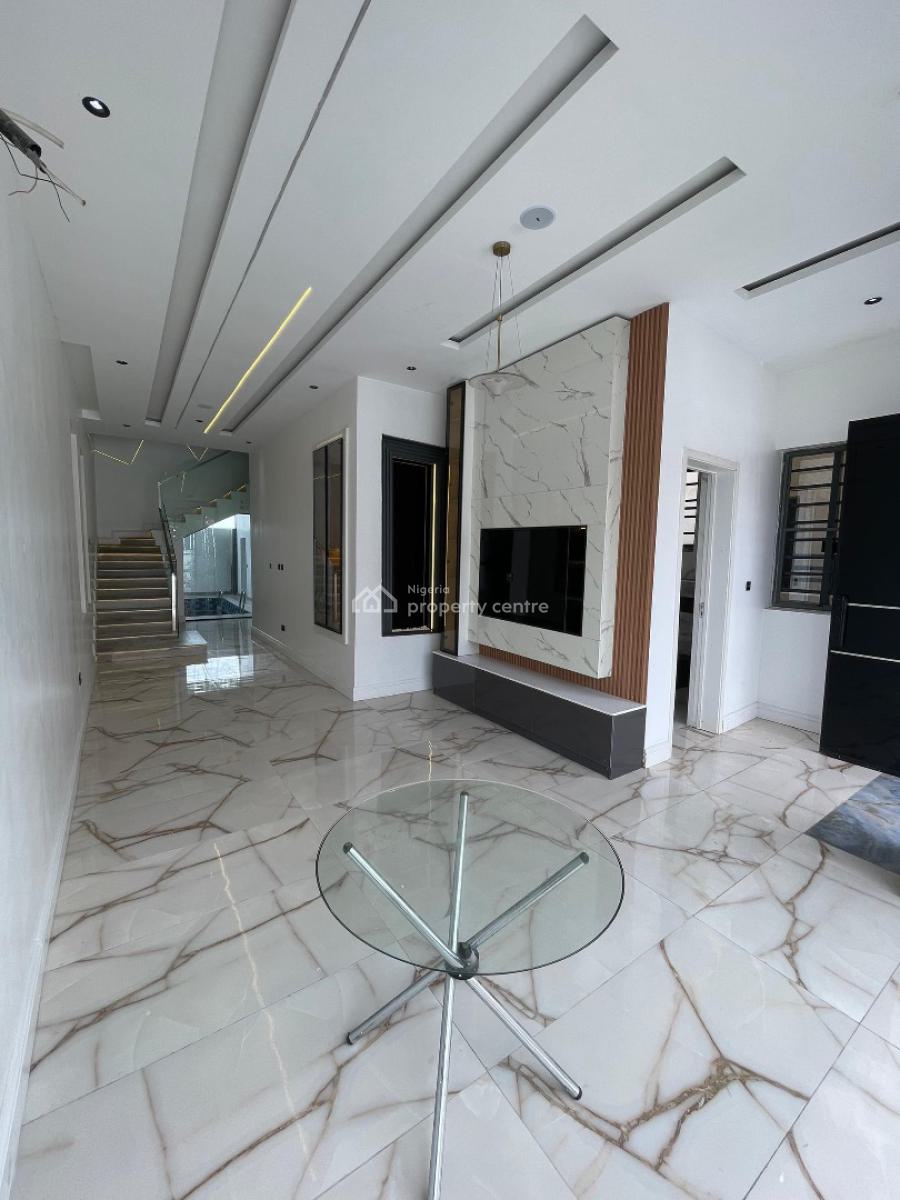 Exquisite 5 Bedroom Fully Detached Duplex, Located in a Serene Environment with a Pool,cinema,bq in Chevron, Lekki, Lagos, House for Sale