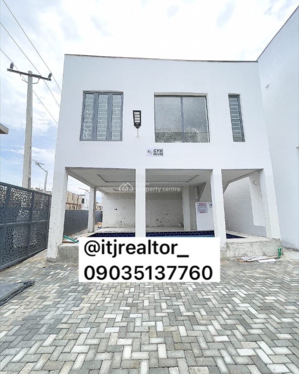 Stunning 4 Bedroom Terrace Duplex with Swimming Pool and Gym, Ikota, Lekki, Lagos, Terraced Duplex for Sale