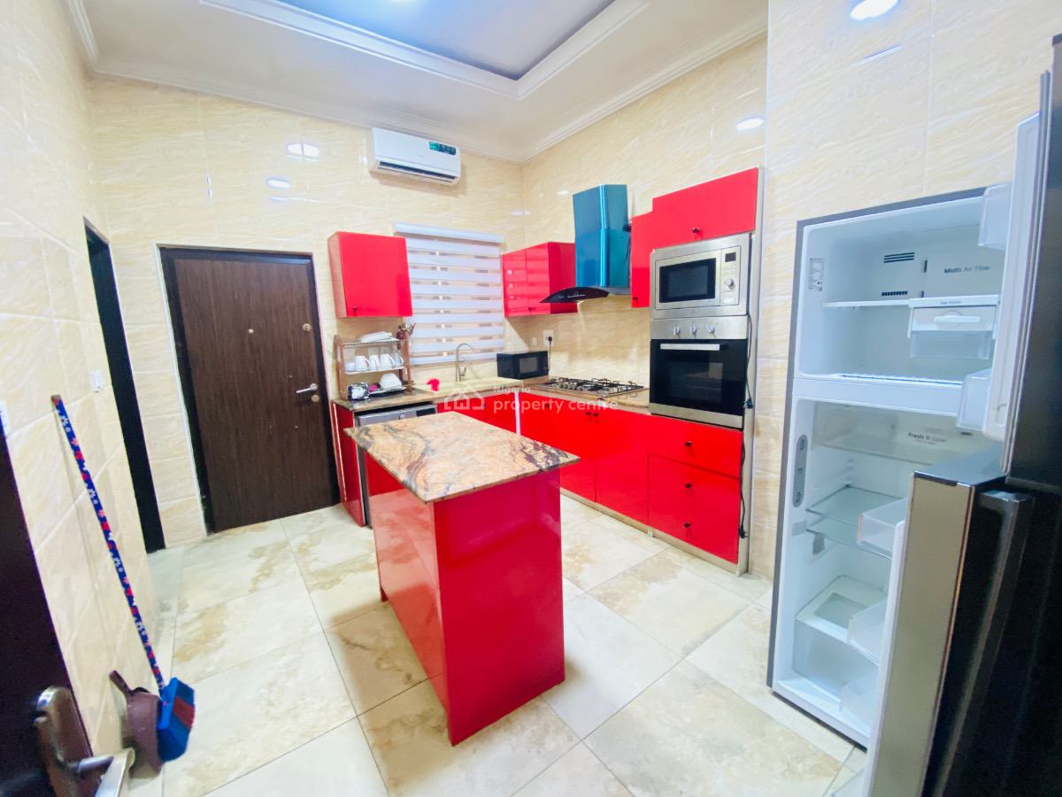 Contemporary  4 Bedroom Fully Furnished Semi Detached Duplex with Bq, Chevron, Lekki, Lagos, Semi-detached Duplex for Sale