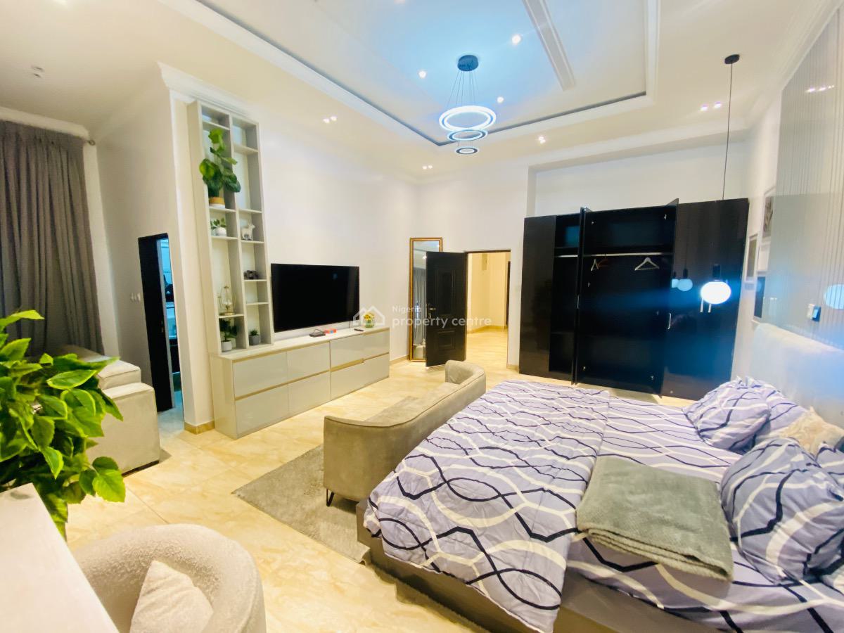 Contemporary  4 Bedroom Fully Furnished Semi Detached Duplex with Bq, Chevron, Lekki, Lagos, Semi-detached Duplex for Sale
