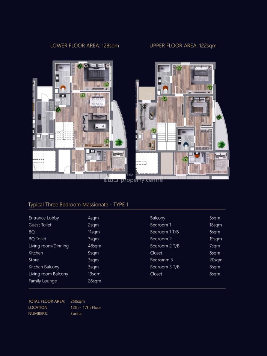 Off-plan 3 Bedroom Apartment, Waterside Road, Oniru, Victoria Island (vi), Lagos, Flat / Apartment for Sale