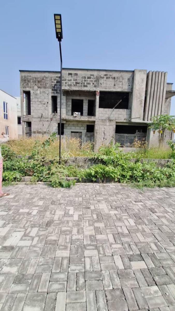 Uncompleted Structure of 4 Bedroom Duplex with Atrium Roof, Bogije, Ibeju Lekki, Lagos, Terraced Bungalow for Sale
