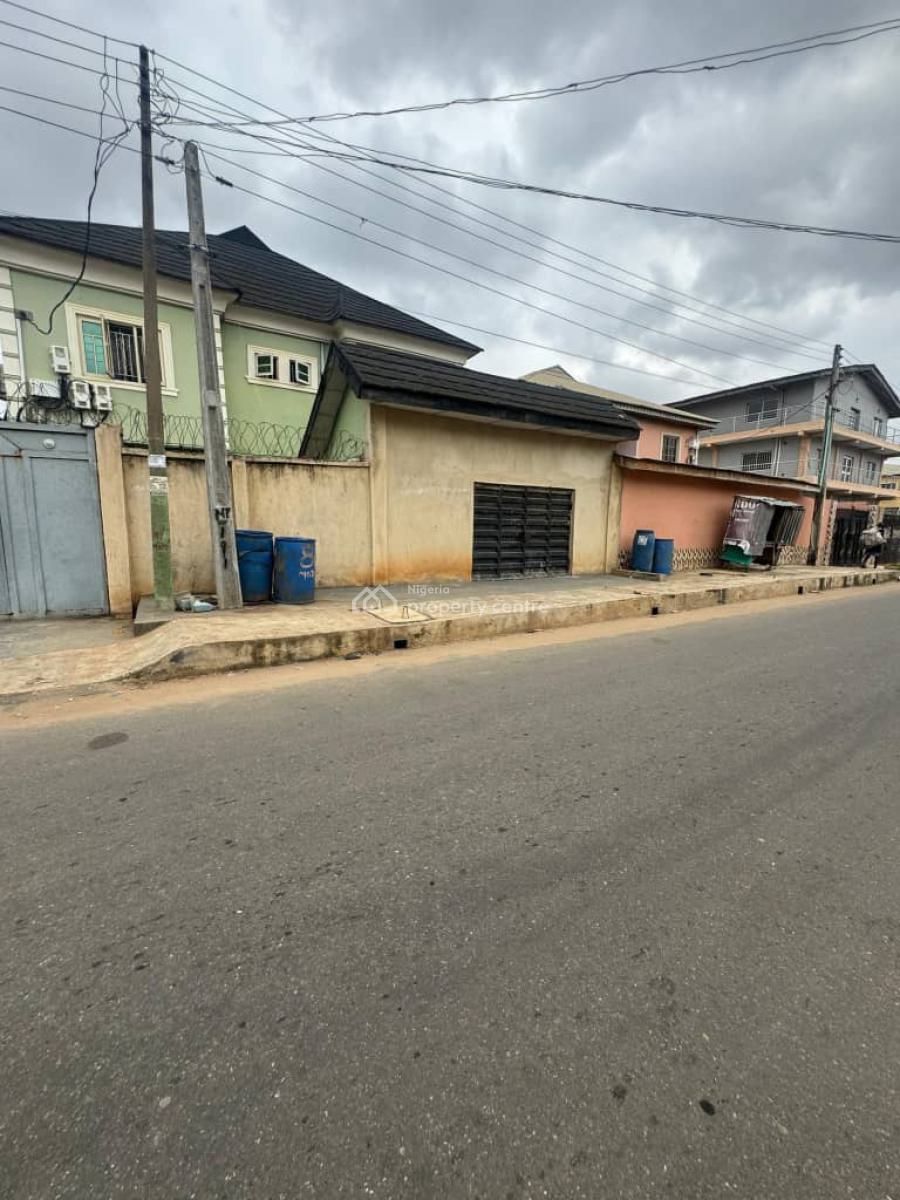 Land Measuring 350sqm with a Demolishable Bungalow on It, on a Tarred, Ogba, Ikeja, Lagos, Land for Sale