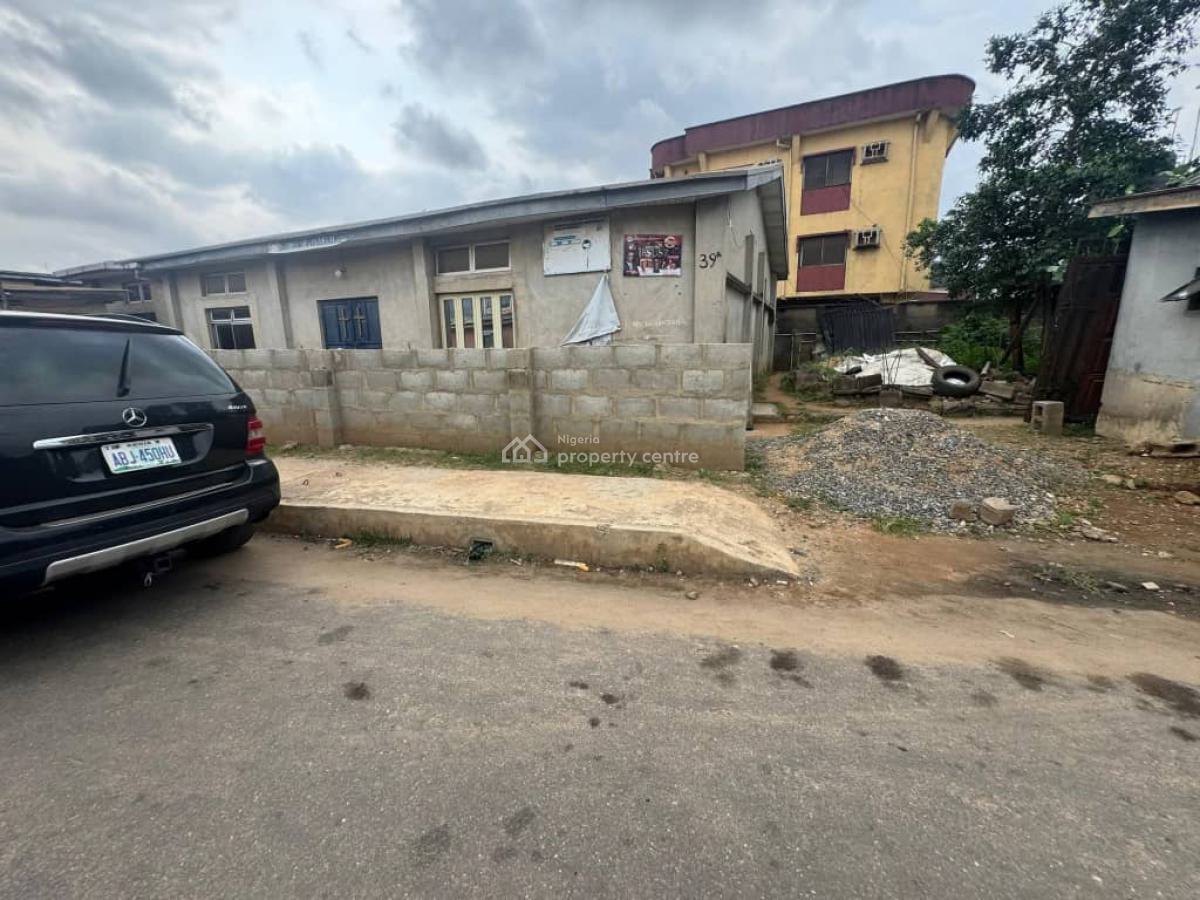 Land Measuring 350sqm with a Demolishable Bungalow on It, on a Tarred, Ogba, Ikeja, Lagos, Land for Sale