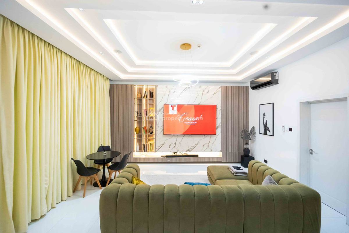 Furnished and Serviced 4bedroom Duplex  with 24hrs Light, Pool & Gym, Gated and Secured Estate, Osapa, Lekki, Lagos, Terraced Duplex for Rent