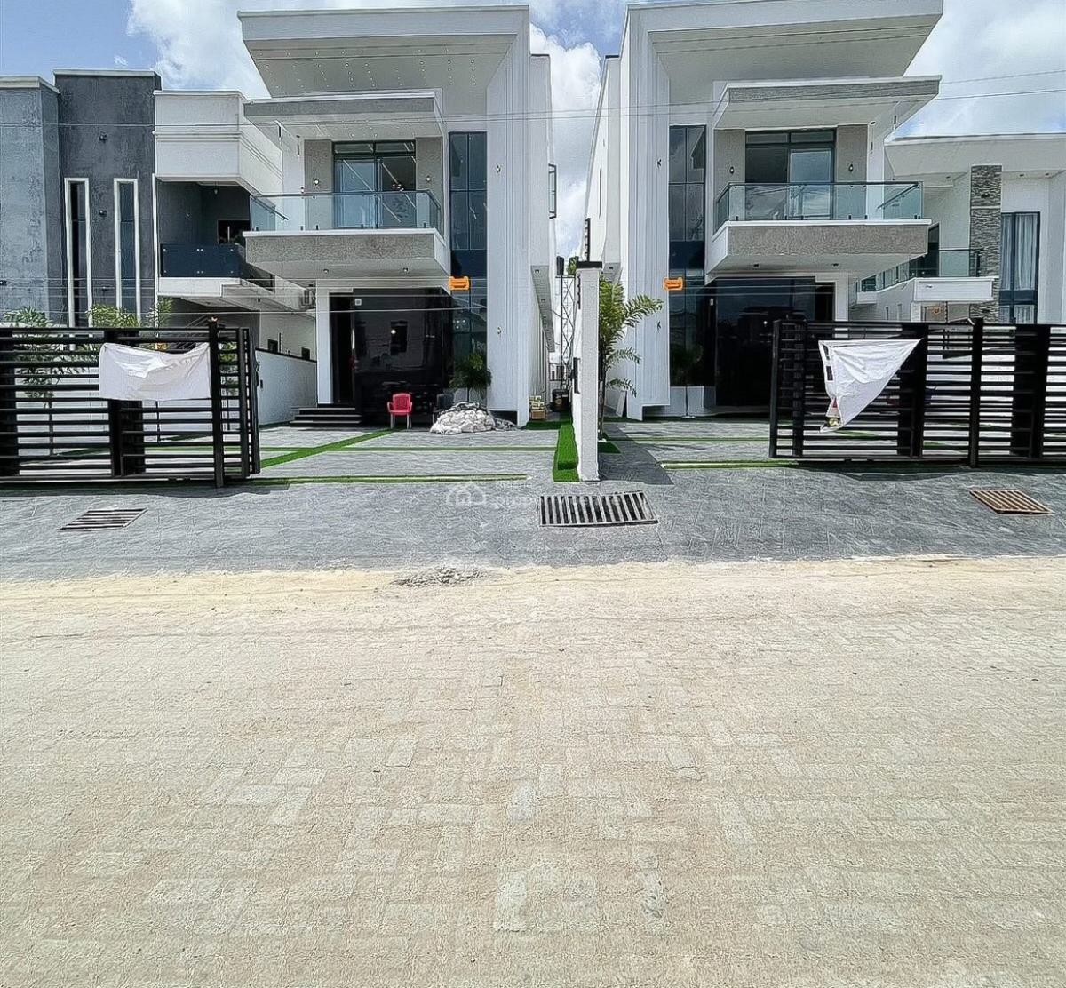 5-bedroom Fully Detached House with Bq, Swimming Pool --- Governors Consent, Lekki Palm City Estate, Ado, Ajah, Lagos, Detached Duplex for Sale