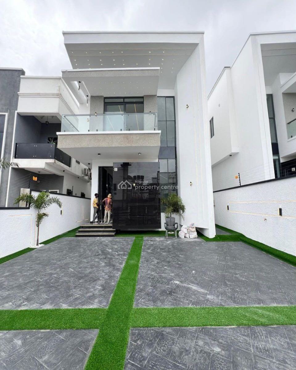 5-bedroom Fully Detached House with Bq, Swimming Pool --- Governors Consent, Lekki Palm City Estate, Ado, Ajah, Lagos, Detached Duplex for Sale