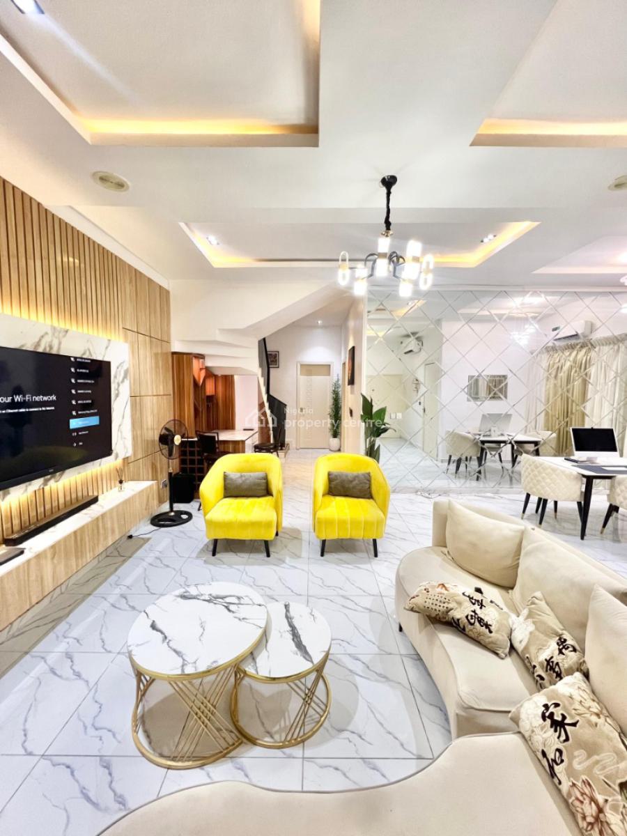 ️ Tastefully Furnished 4 Bedroom Semi-detached Home with Bq, Orchid Road, Second Tollgate, Lekki, Lagos, Semi-detached Duplex for Rent
