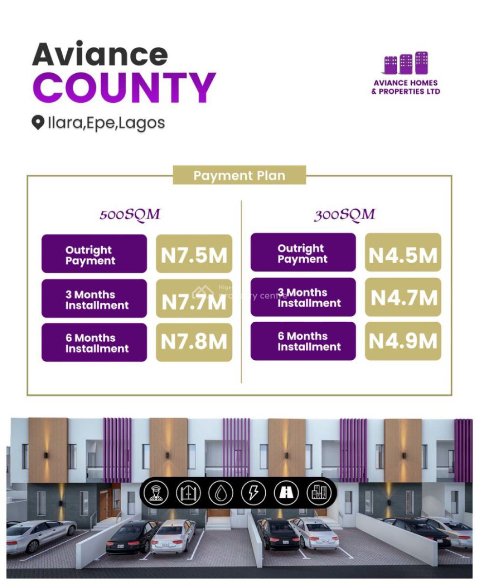 Affordable Buy and Build Estate with Registred Survey Title, Llara Film Village, Epe, Lagos, Residential Land for Sale