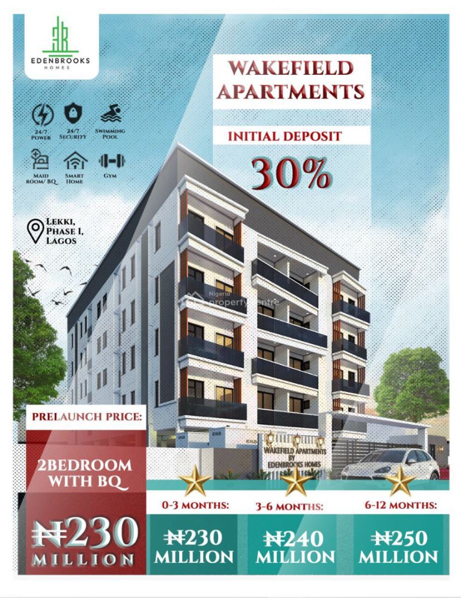 Specious Luxurious 2 Bedroom Apartments with Bq at Off Freedom Way, World Class Premium Luxury Estate Amenities and Infrastructures, Lekki Phase 1, Lekki, Lagos, Block of Flats for Sale