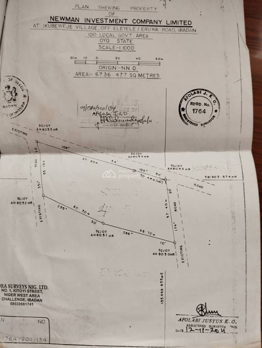 Prime Land( 2 Acres )in Kushenla Estate, Ologuneru  with C/o, Kushenla Estate, Ologuneru, Ologuneru, Ibadan, Oyo, Residential Land for Sale