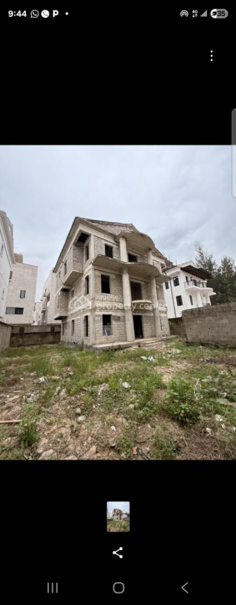 5br Detached House Carcass on 600sqm Land, Banana Island, Ikoyi, Lagos, Detached Duplex for Sale