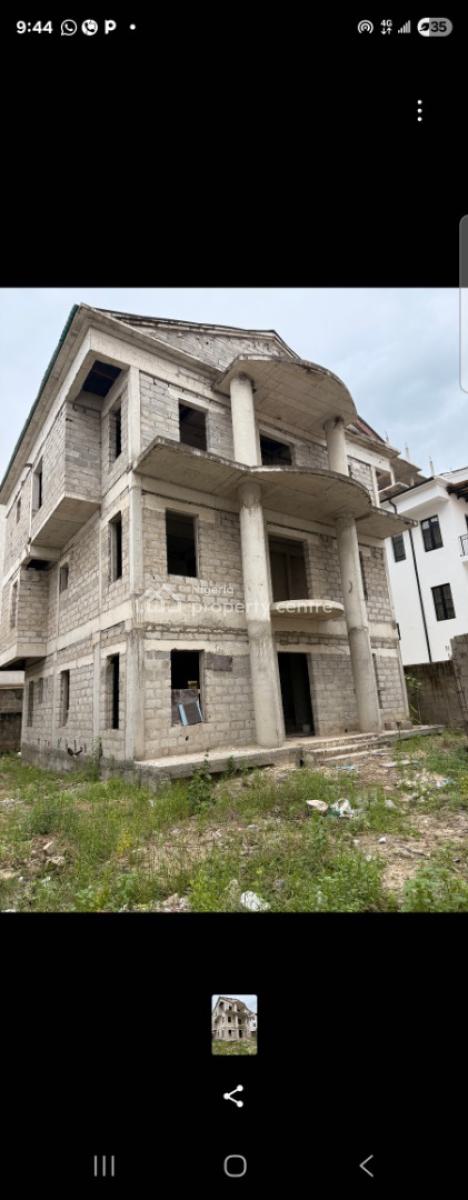 5br Detached House Carcass on 600sqm Land, Banana Island, Ikoyi, Lagos, Detached Duplex for Sale