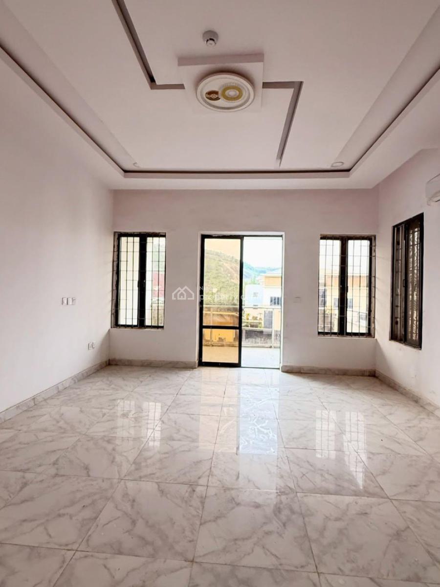Newly Built 4-bedroom Terrace Duplex with 1-room Bq, Serviced with Acs, Katampe Extension, Katampe, Abuja, Terraced Duplex for Rent