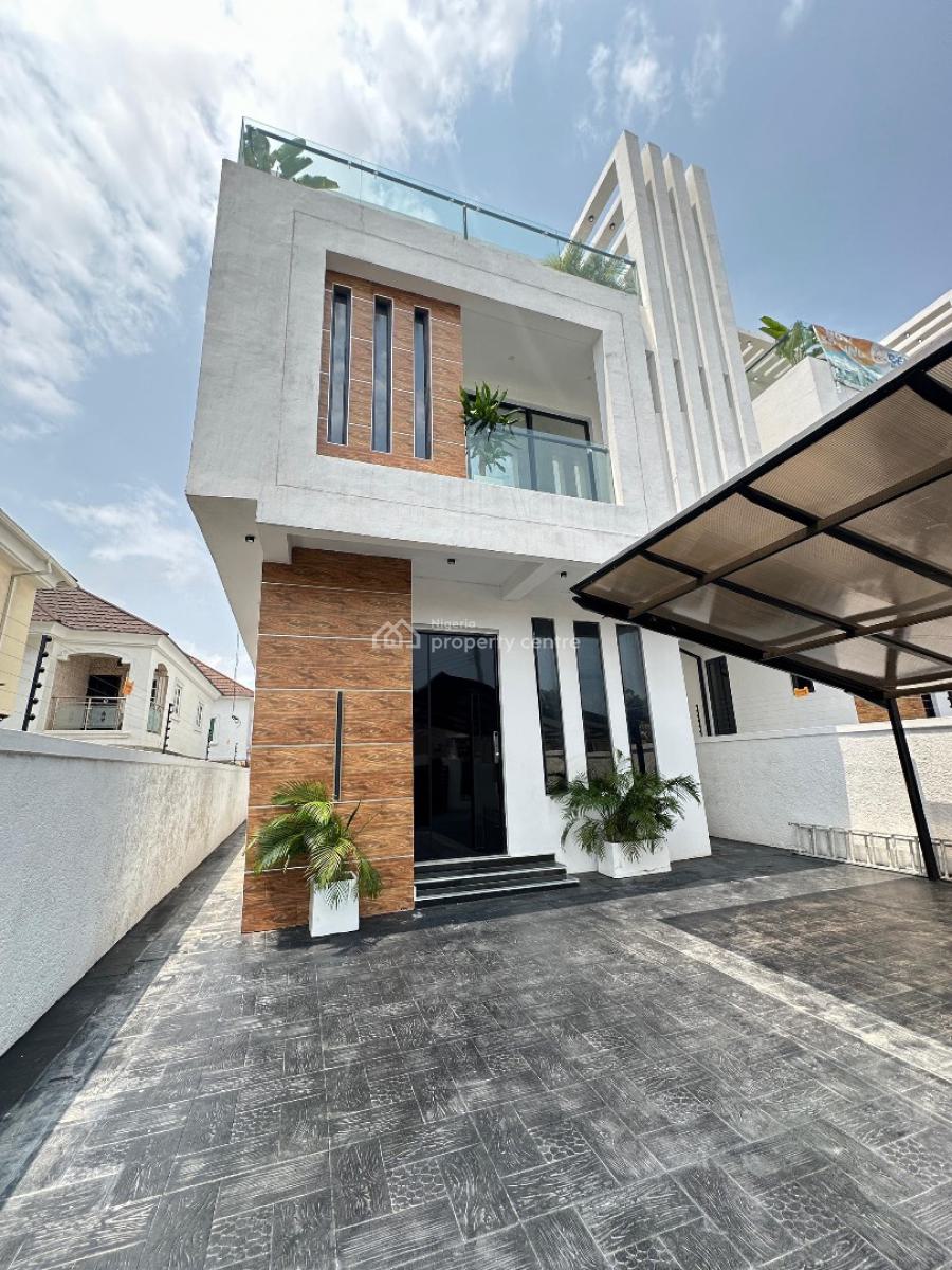 Contemporary 5 Bedroom Fully Detached Duplex with Pool Rooftop and Bq, Idado, Lekki, Lagos, Detached Duplex for Sale