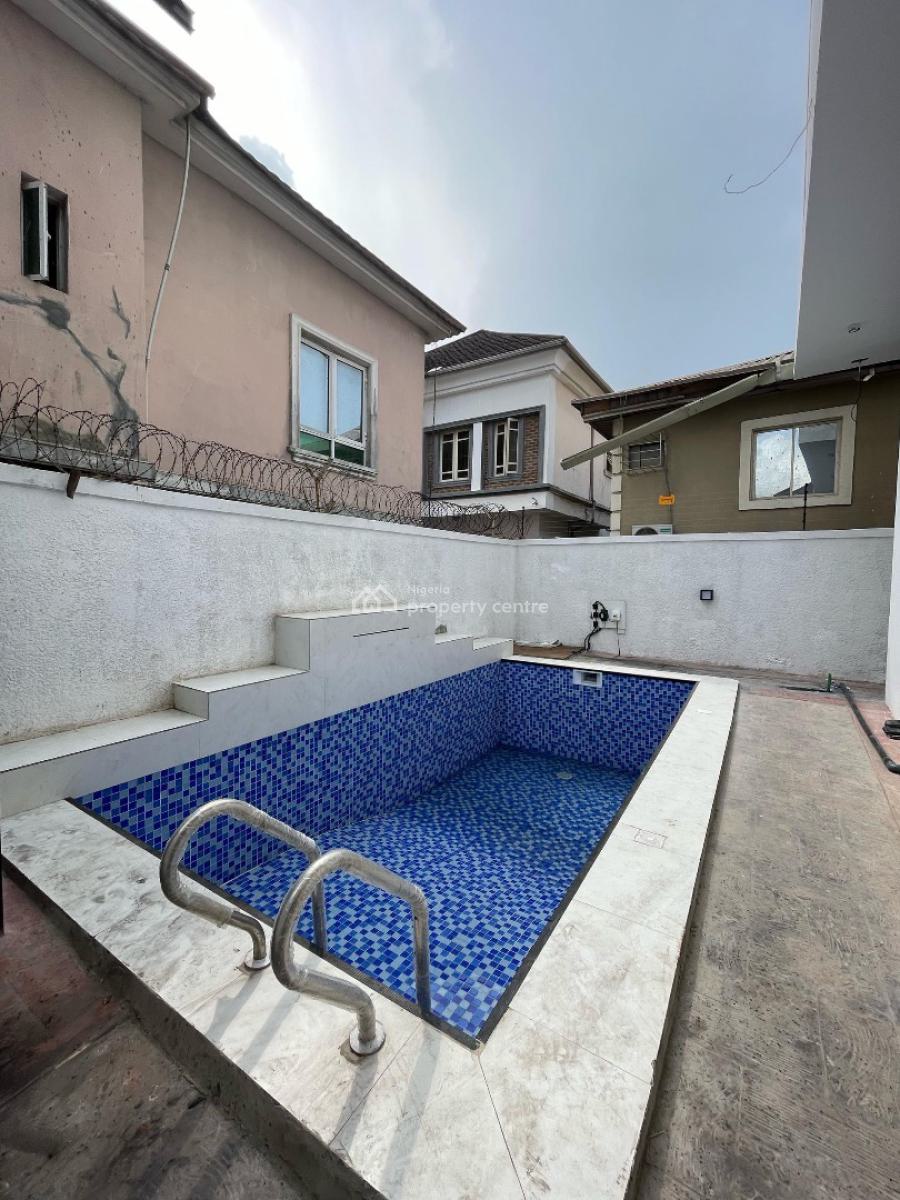 Contemporary 5 Bedroom Fully Detached Duplex with Pool Rooftop and Bq, Idado, Lekki, Lagos, Detached Duplex for Sale
