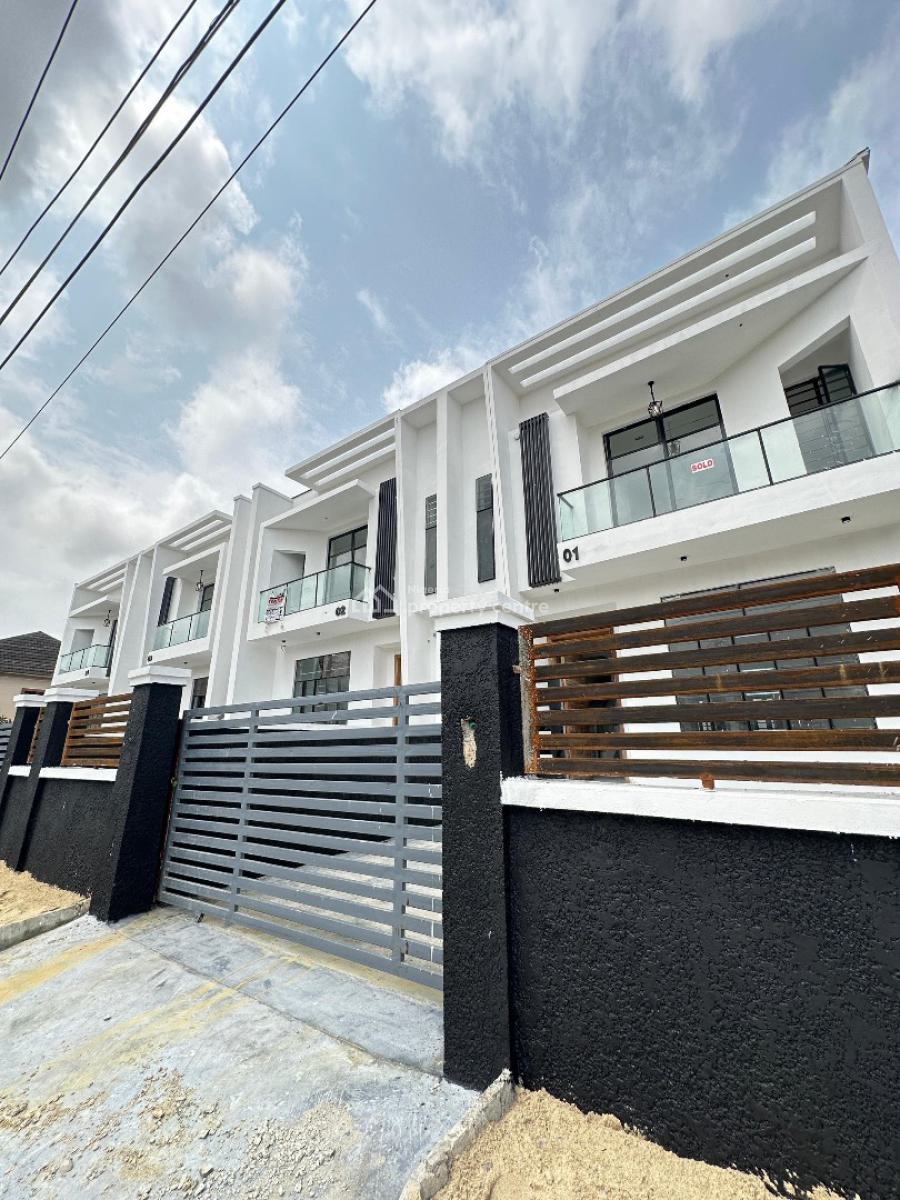 Spacious Well-built  4 Bedroom Terrace Duplex in a Coveted Location, Idado, Lekki, Lagos, Terraced Duplex for Sale