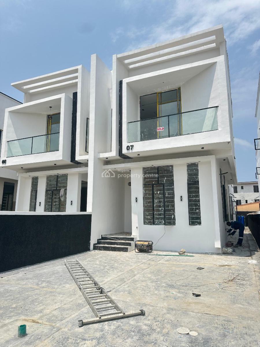 Spacious Luxury 4 Bedroom Semi-detached Duplex with Bq, Idado, Lekki, Lagos, Semi-detached Duplex for Sale