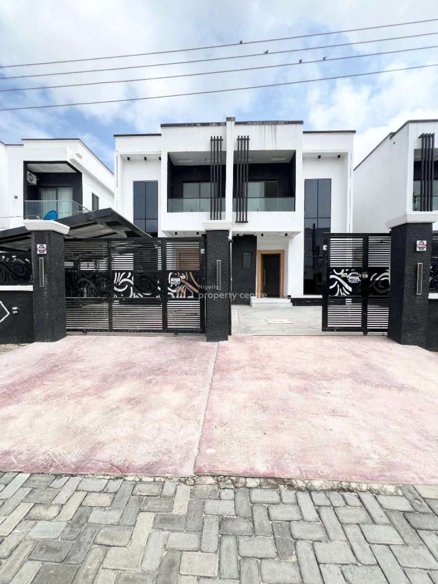Contemporary 5-bedroom Detached Duplex with Pool, Jacuzzi & Bq, Sangotedo, Ajah, Lagos, Detached Duplex for Sale