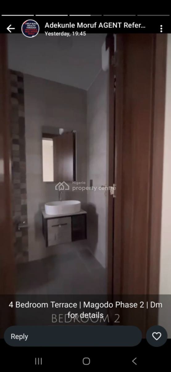 Luxurious 4 Bedroom Terrace Duplex with a Bq in Magodo Gra Phase 2, Magodo Gra Phase 2. in a Beautiful Gated Estate, Gra Phase 2, Magodo, Lagos, Terraced Duplex for Sale