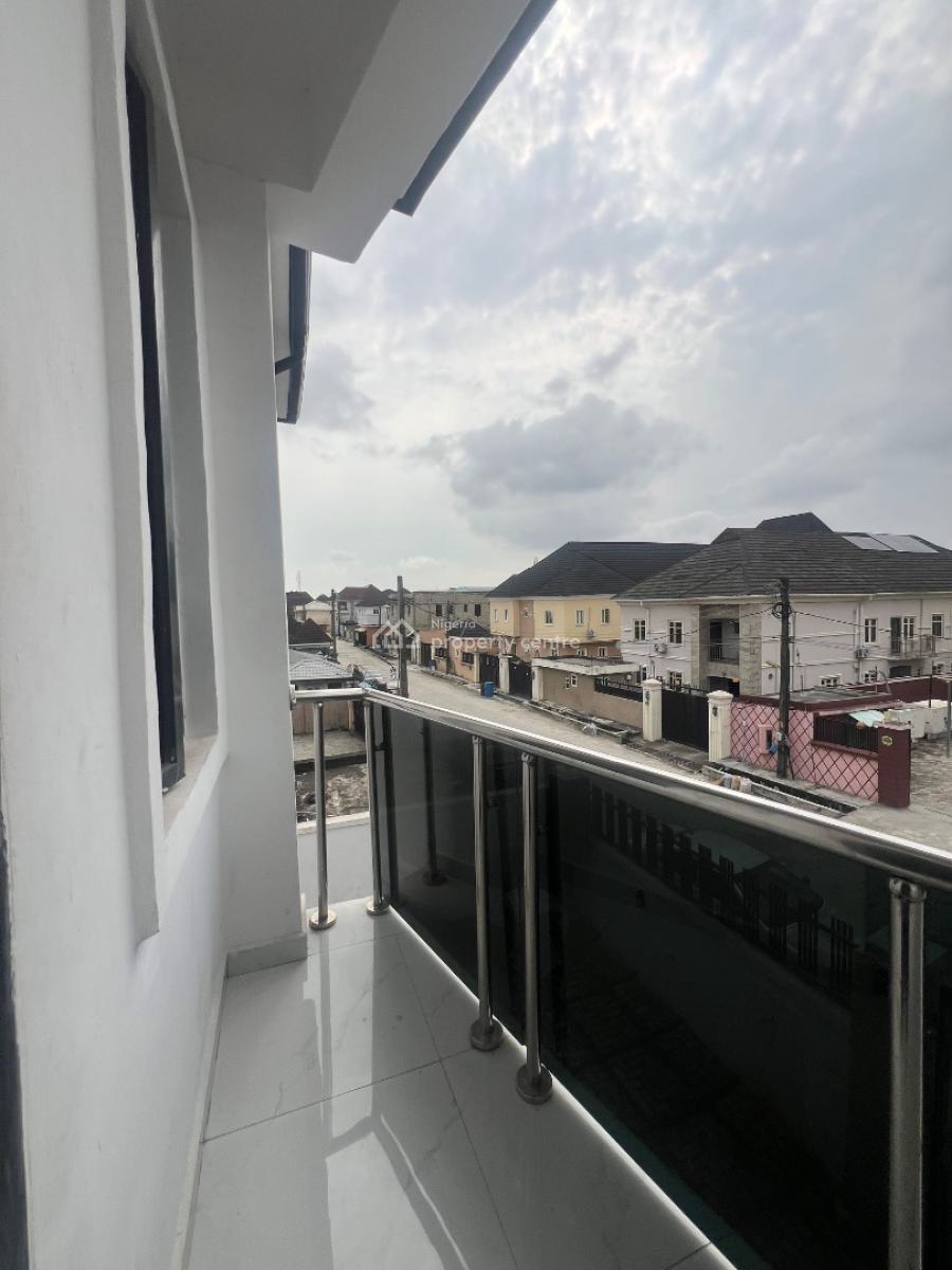Spacious 4 Bedroom Terrace Detached with Bq Self Compound, Thomas Estate, Ajah, Lagos, Terraced Duplex for Rent