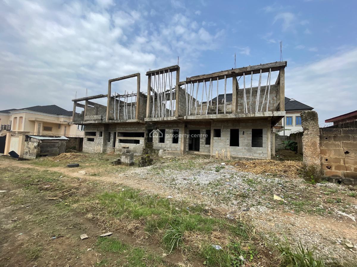 a Well Constructed Twin 4 Bedroom Semi Detached Caracas Structure., Progressive Estate, Oluyole Estate Extension, Akala Express, Ibadan., Oluyole, Oyo, House for Sale