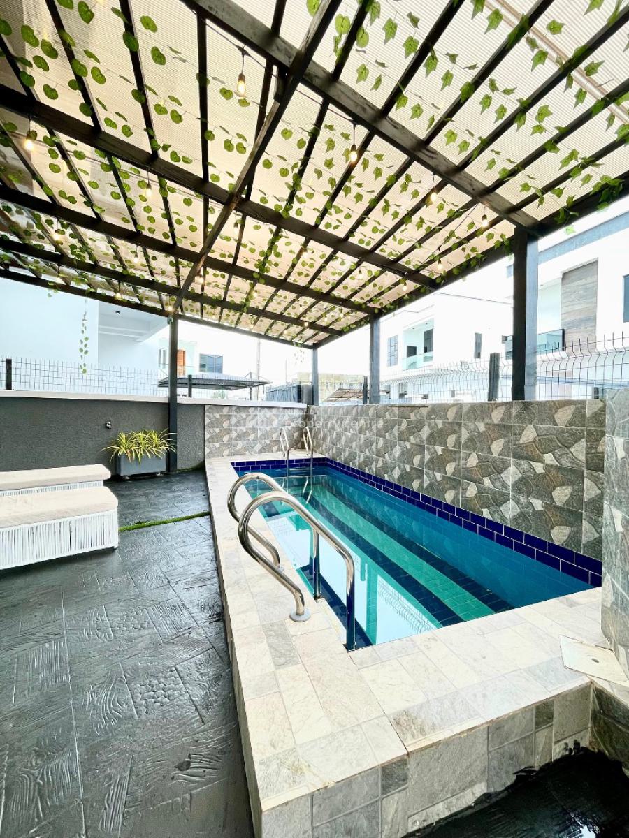 Luxury 5 Bedroom Fully Detached with Lounge and Pool, Available for Parties and Get Togethers, Lekki, Lagos, Detached Duplex Short Let