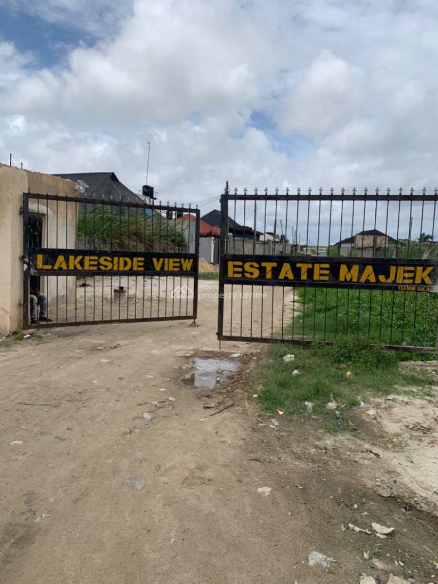 Fenced and Gated 2sidemassive Dry Corner Piece Land with 3 Unit of Sel, Balogun Estate Sangotedo, Ajah, Lagos, Land for Sale