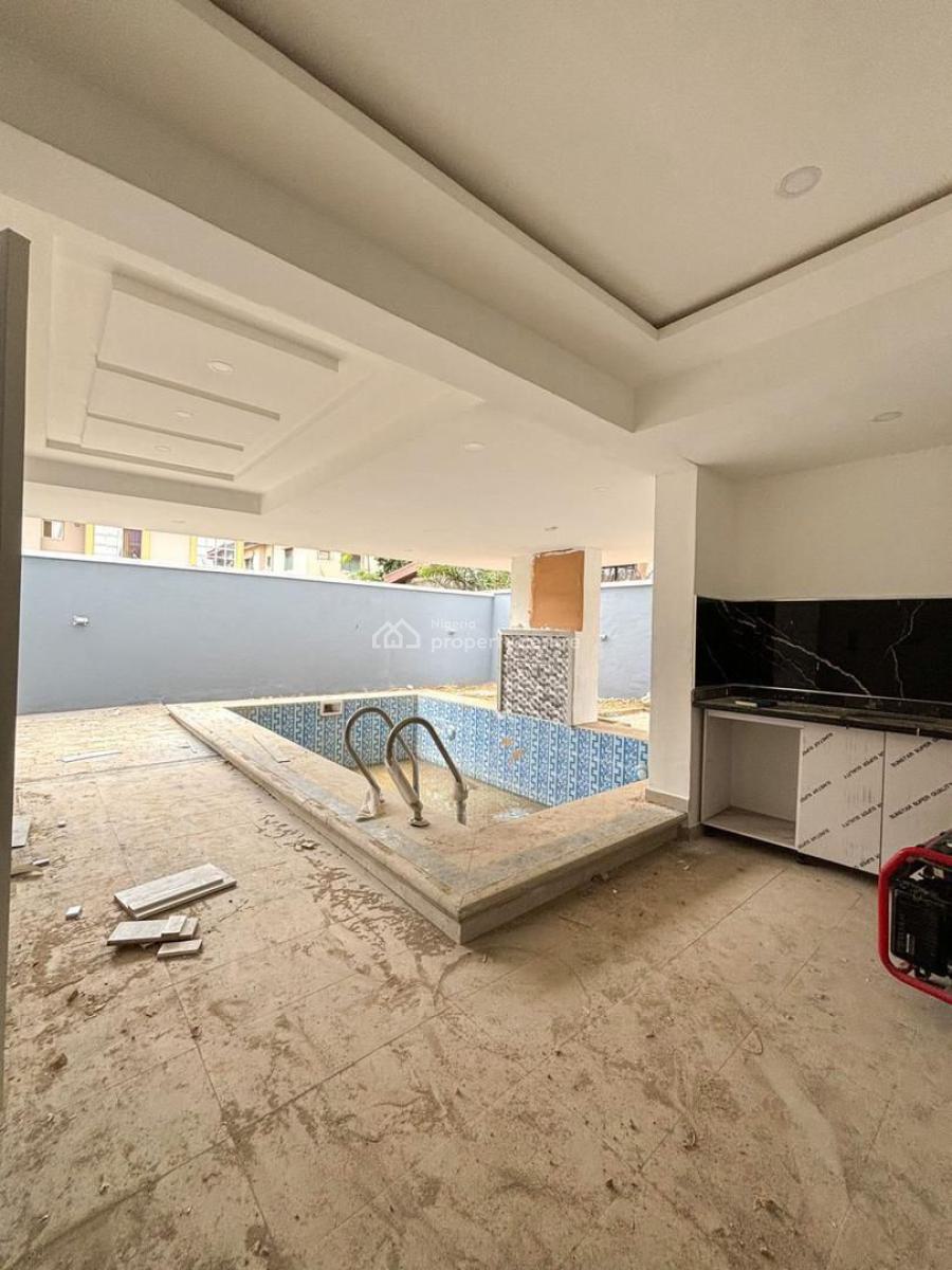 Newly Built 5 Bedroom Fully Detached Duplex with Pool, Lounge and Bq, Magnificently Designed Home with Bq in a Well Secured Estate, Omole Phase 1, Ikeja, Lagos, Detached Duplex for Sale