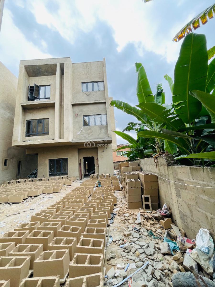 Contemporary  5 Bedroom Detached Duplex + Bq, Exquisite Spacious Home with Bq in a Well Secured Estate, Surulere, Lagos, Detached Duplex for Sale