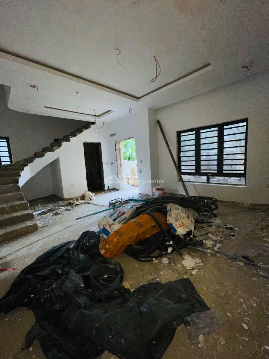 Contemporary  5 Bedroom Detached Duplex + Bq, Exquisite Spacious Home with Bq in a Well Secured Estate, Surulere, Lagos, Detached Duplex for Sale
