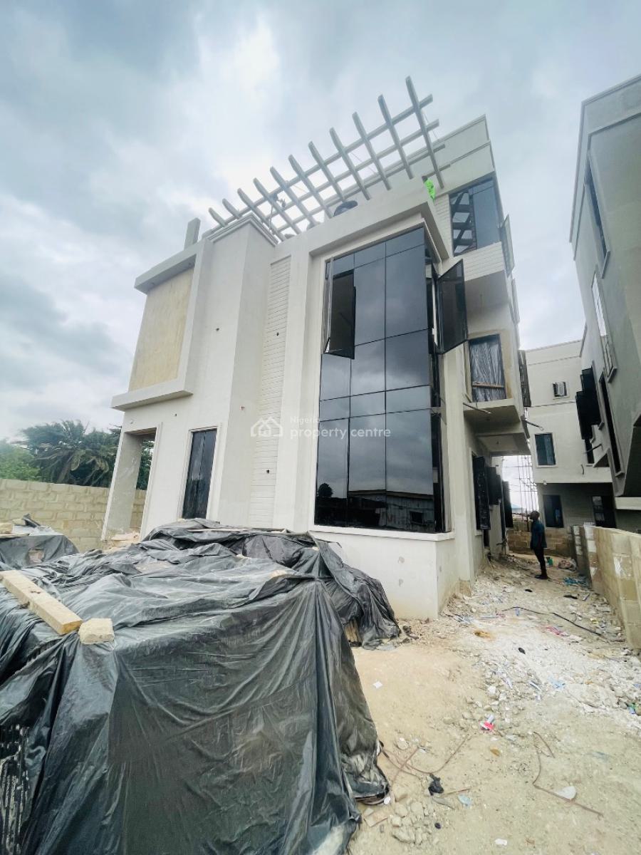 Nicely Built 4 Bedroom Detached Duplex Plus Gym and Rooftop, Luxurious Home with Gym Room, Rooftop Terrace, Bq in a Secured Estate, Surulere, Lagos, Detached Duplex for Sale