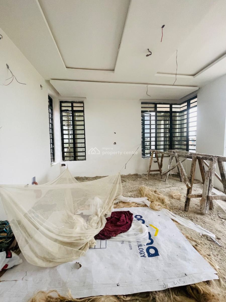Nicely Built 4 Bedroom Detached Duplex Plus Gym and Rooftop, Luxurious Home with Gym Room, Rooftop Terrace, Bq in a Secured Estate, Surulere, Lagos, Detached Duplex for Sale