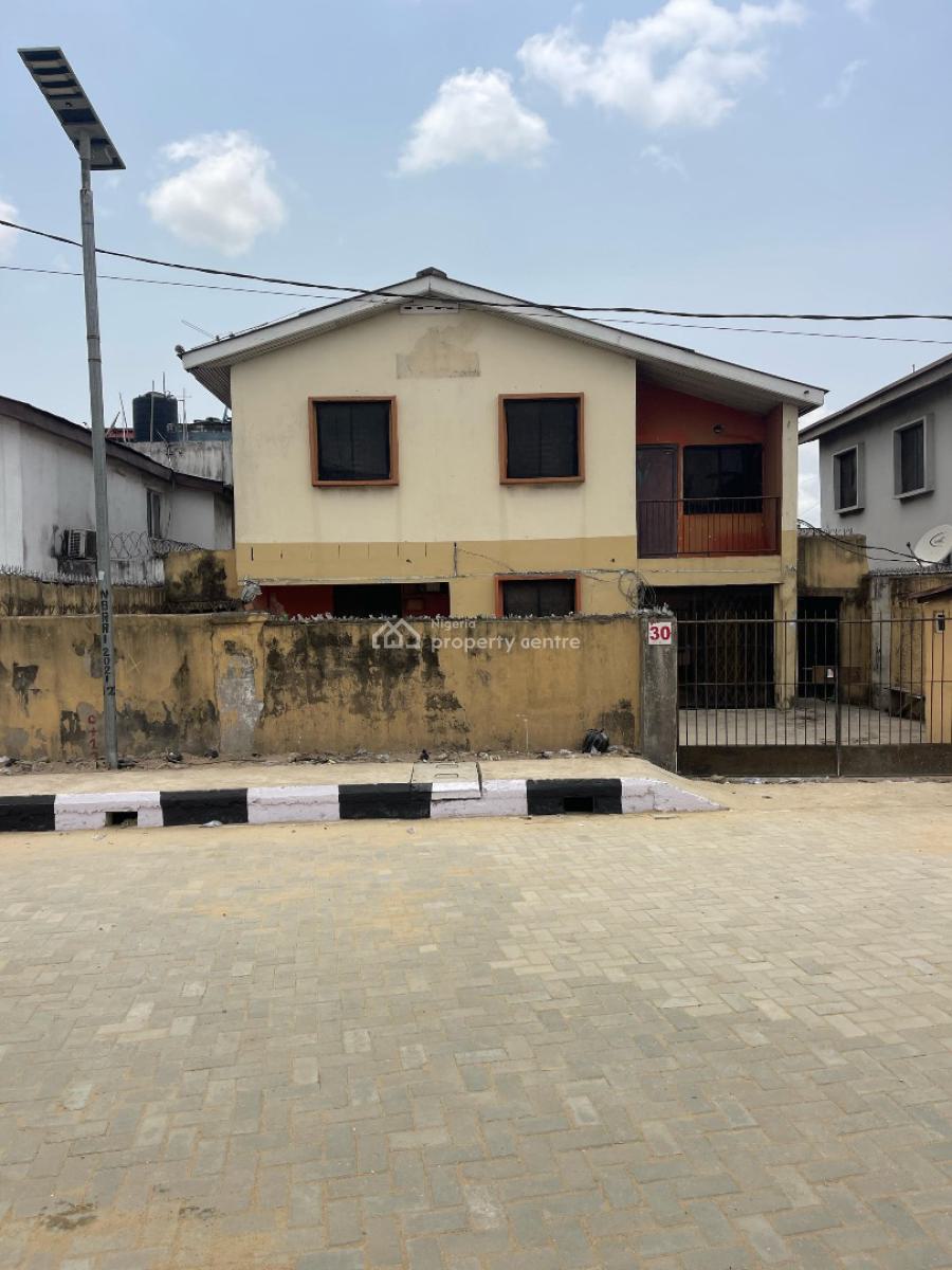 a Buy and Rebuild Storey Building with a Massive Space for Car Wash, Buy and Rebuild Spacious Building in a Serene Neighborhood, Surulere, Lagos, Mixed-use Land for Sale